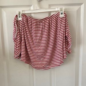 Off the shoulder crop top